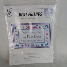 Best Friends Chartpack #471-1 Stephanie Seabrook Hedgepath Cross Stitch Kit