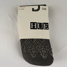 Hue Women's Horizontal Openwork Net Tights Graphite Heather S/M