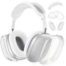 Silicone Case for AirPods Max Clear Glitter TPU Ear Cups Cover Headband Cover