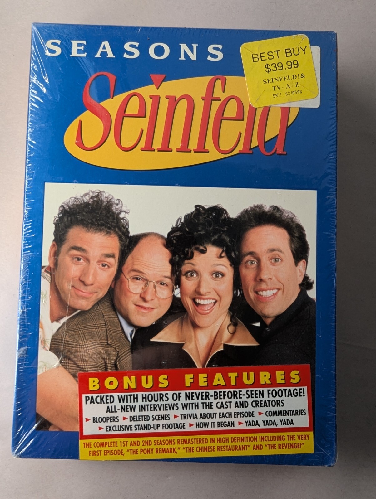 Seinfeld Seasons 1 & 2 DVD Set New Sealed Includes Bonus Features