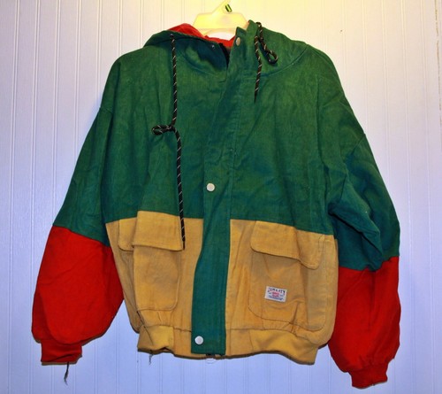 NWT ZAFUL Hooded Color Block Corduroy 