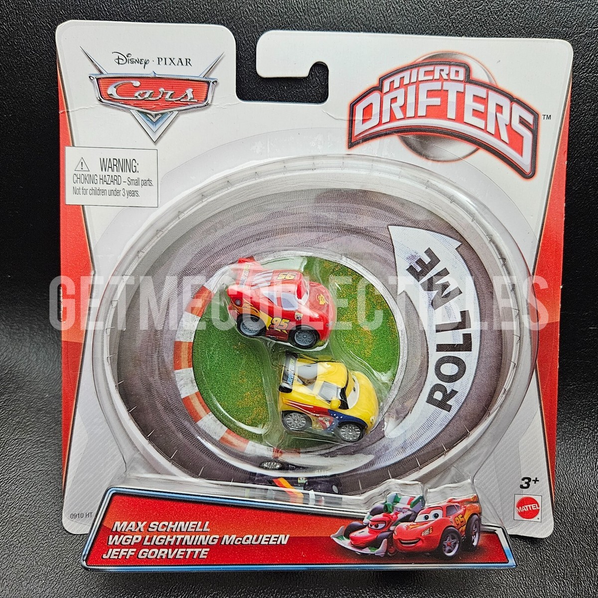 DISNEY PIXAR CARS MICRO DRIFTERS MAX SCHNELL WGP LIGHTNING JEFF