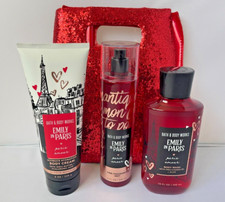 Bath Body Works PARIS AMOUR Fragrance Mist Cream Body Wash GIFT SET OF 4
