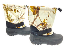 Kamik Snow Boots Youth Size 6 Camouflage Camo Outdoor Winter Waterproof Insulate