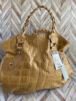 Roberta Gandolfi Large Handbag Bucket Purse Leather Made in