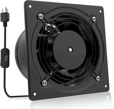 HG Power 6 Inch Exhaust Fan, 308CFM Wall Exhaust Fan Metal Extralctor Multi Use