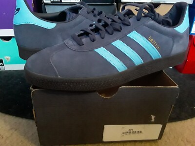 adidas Originals Mens Gazelle - Shoes Shadow Navy/Clear Blue/Gum Size 12.0