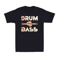 Funny Drum & Bass / Rum & B-Ass Lovers Drummer Sarcastic Vintage Men's T-Shirt