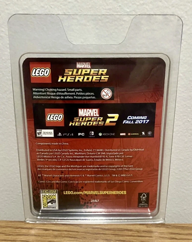 SDCC 2017 独家乐高死侍鸭圣地亚哥漫画 Con Deadpool 迷你人偶 — 第 2/2 张图片