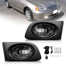 Led Fog Lights Front Bumper Lamps For 2001-2003 Honda Civicwiring