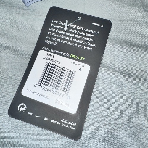 Nike Girl's Dri-Fit Sport Essentials Crossover Tunic Size 4 Brand New - Picture 2 of 8
