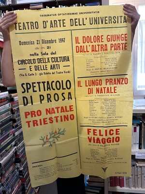 MANIFESTO PROSE SHOW TEATRO D ARTE UNIVERSITA  TRIESTE 21/12/1947