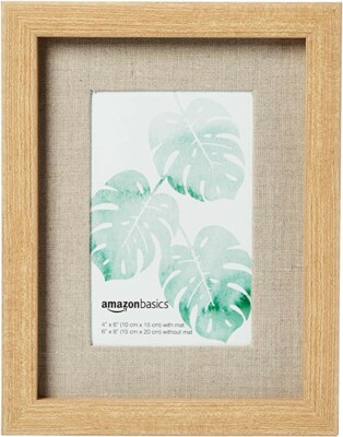 Amazon Basics Bilderrahmen Holzoptik 23,2 x 1,9 x 18,1 cm