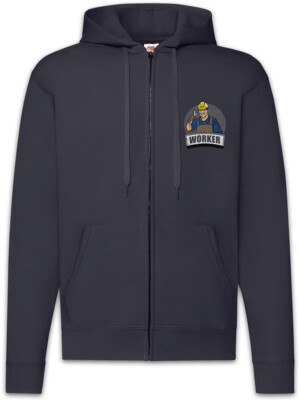 Worker III Zipper Hoodie Handcraft Artisans Socialism Communism Working Class