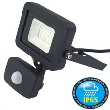 10W Slim LED Floodlight PIR Motion Sensor IP65 Outdoor Security Light