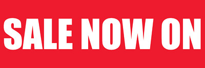 Sale Now On Business Laden Reklame Schild Beschilderung Hinweis Werbefenster