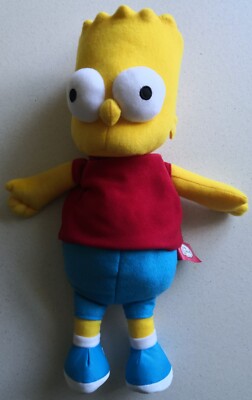 2016 Made in Germany Original Fashy Bart Simpson Plush Toy ~ 35 cm 13.5 in tall