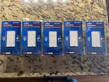 Case of 5 Leviton touch dimmer decora white 6606-AW 600W 1-pole  wholesale