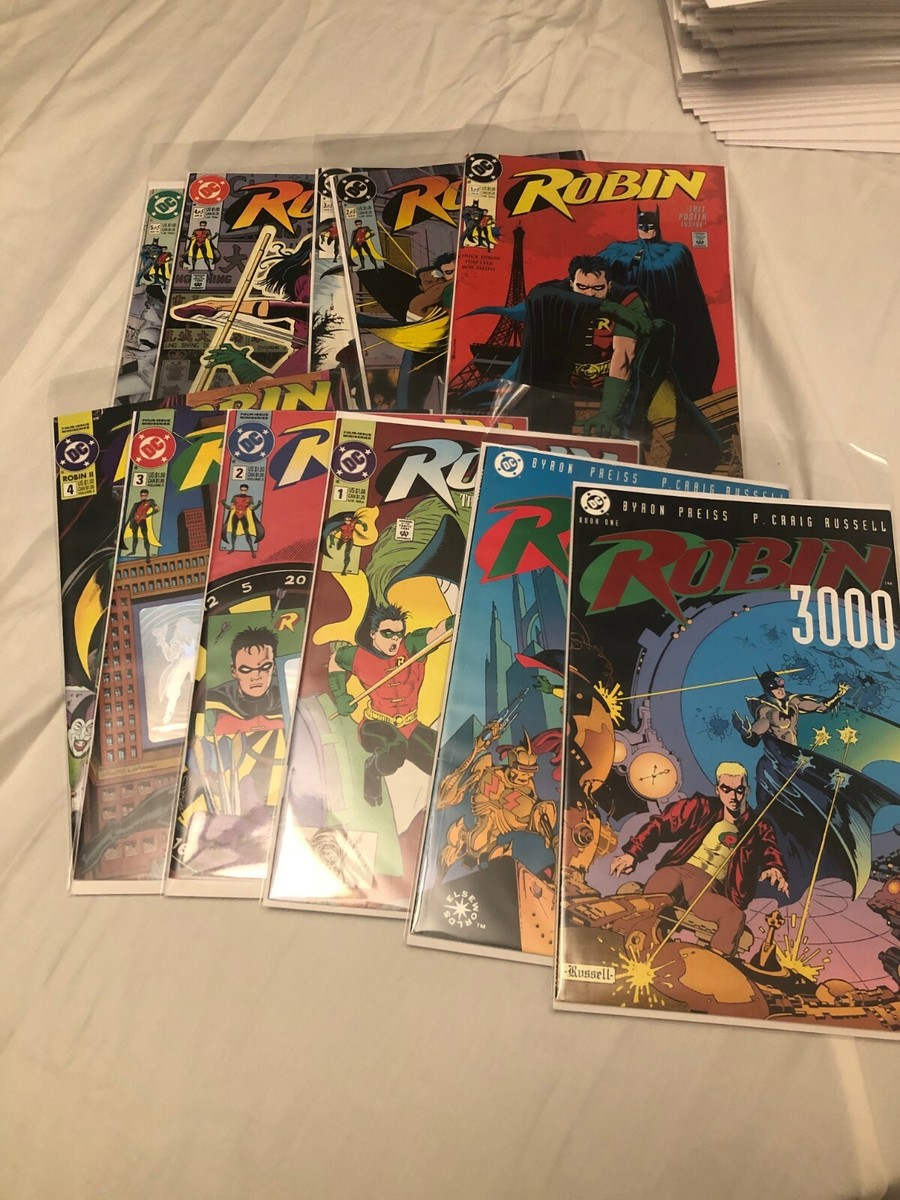 ROBIN I, II & 3000 11 BOOKS TOTAL VF/NM+ ACID FREE BAGS & BOARDS