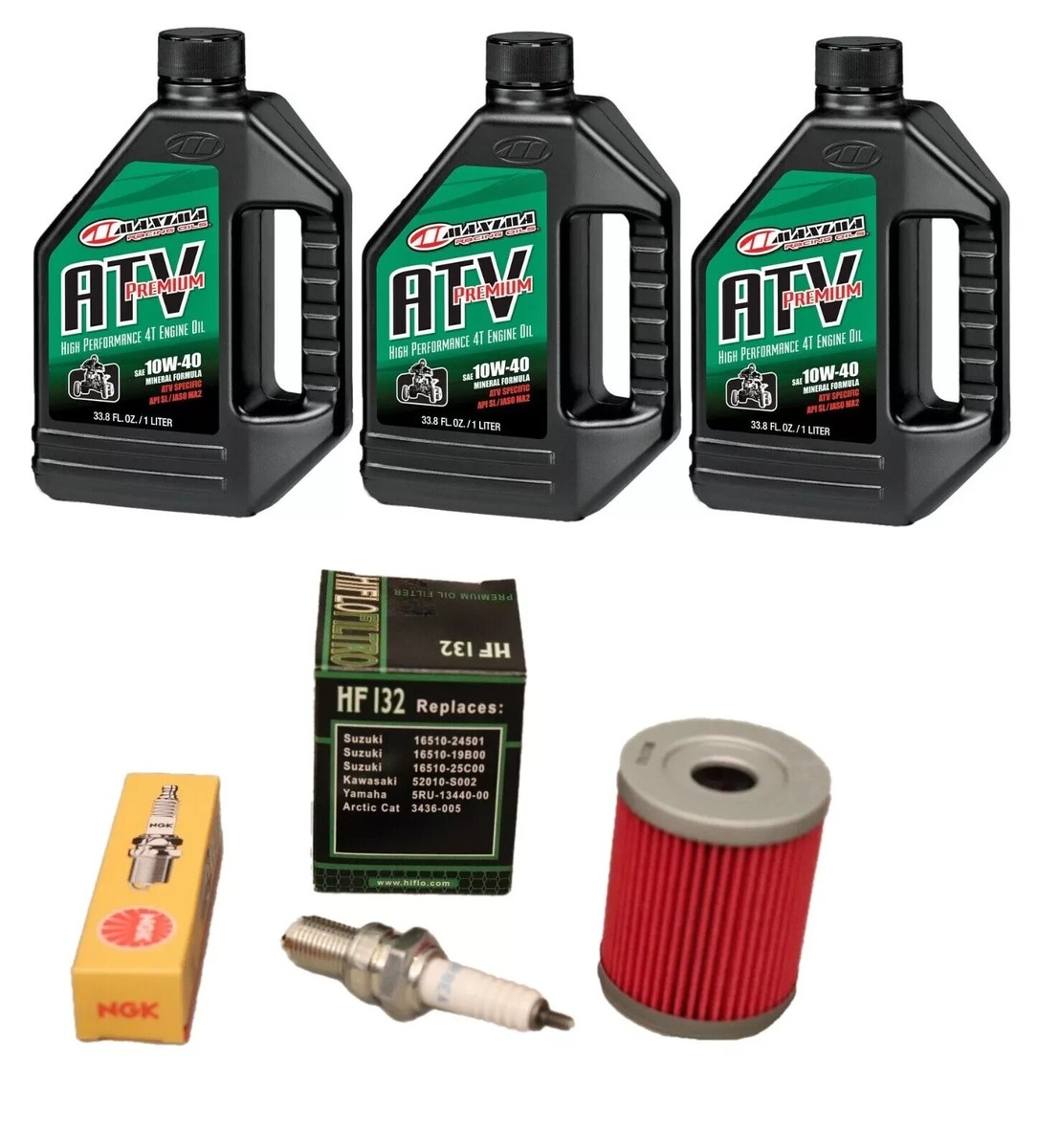2004-2009 Suzuki Quadsport LTZ250 Oil Change Kit Tune Up NGK Spark