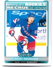 2021-22 O-Pee-Chee TARMO REUNANEN New York Rangers Marquee Rookies RC #519