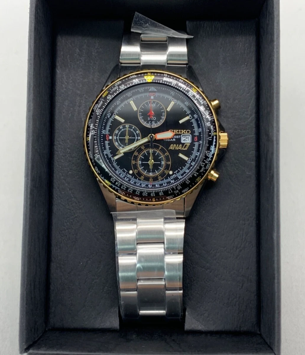 SEIKO Wristwatch 7T92-0CF0 ANA Limited Model Quartz Stainless