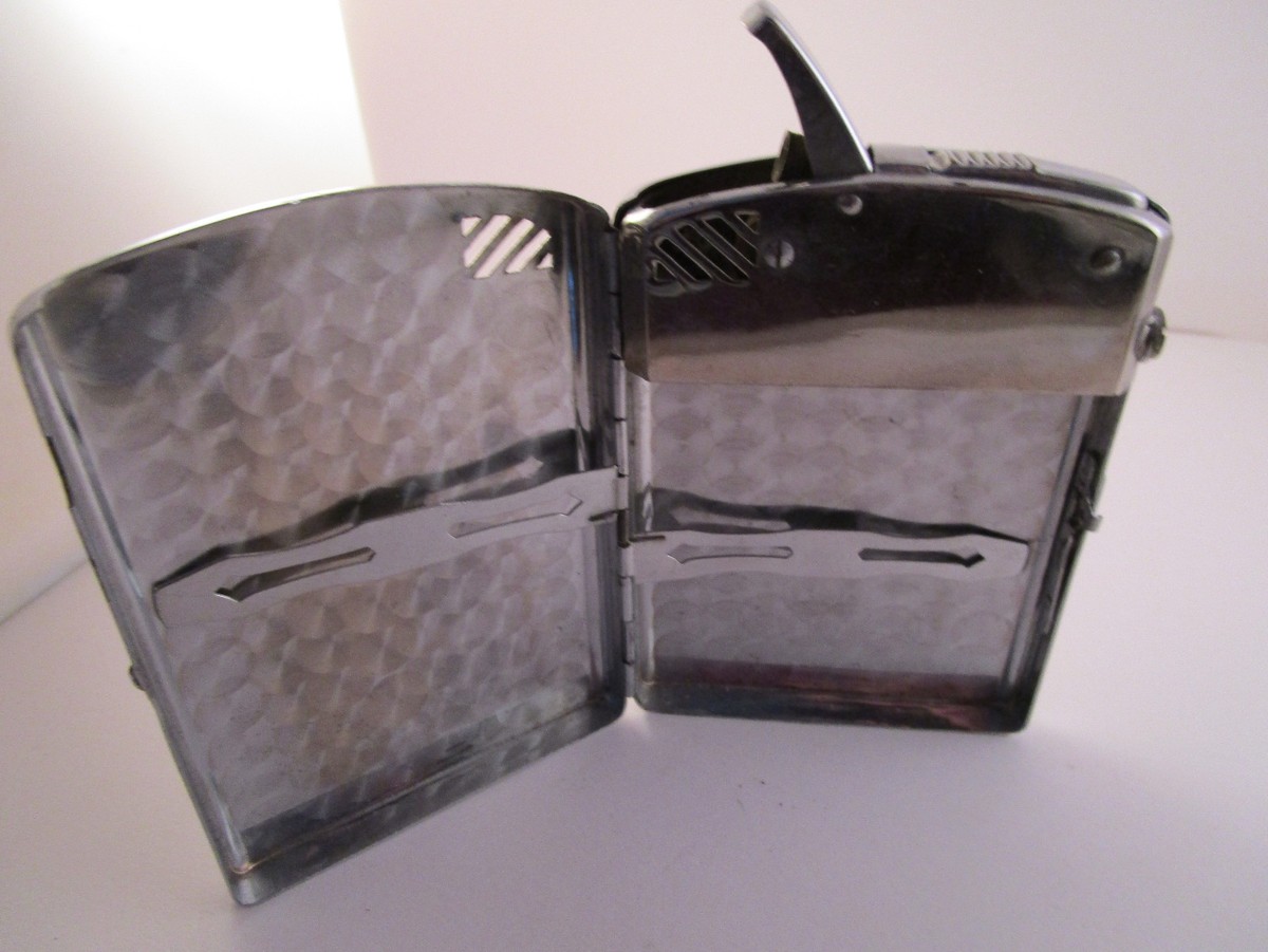 Vintage Silver Tone Cigarette Holder & Lighter Japan | eBay