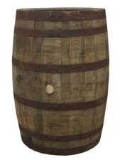 Holzfass Whiskyfaß Stehtisch Eichenfaß gebraucht Tischfaß rustikal Deko faß 200L