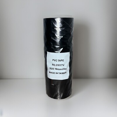 Electrical Tape (NITTO) Rolls Heat Resistant Black 19mm x 25m 2101TV 10 Tapes