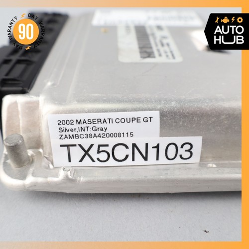 02-04 Maserati Coupe 4200 GT M138 4.2L ECU Engine Control Module Unit OEM 50k - Picture 9 of 9