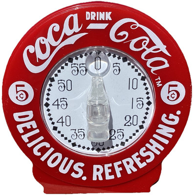 Vintage 1996 COCA-COLA  60 Minute Red Kitchen Timer Delicious Refreshing Read