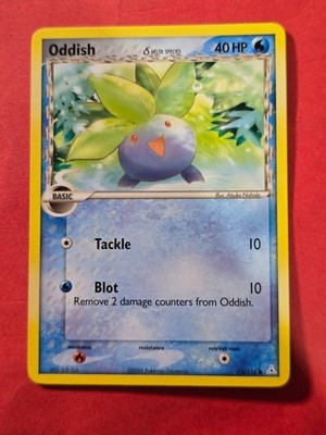 2006 Pokemon EX Holon Phantoms #73 Oddish, Delta Species, C, NF/H