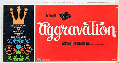 Aggravation - Deluxe Party Addition - Lakeside Games - Complete - Vintage 1972