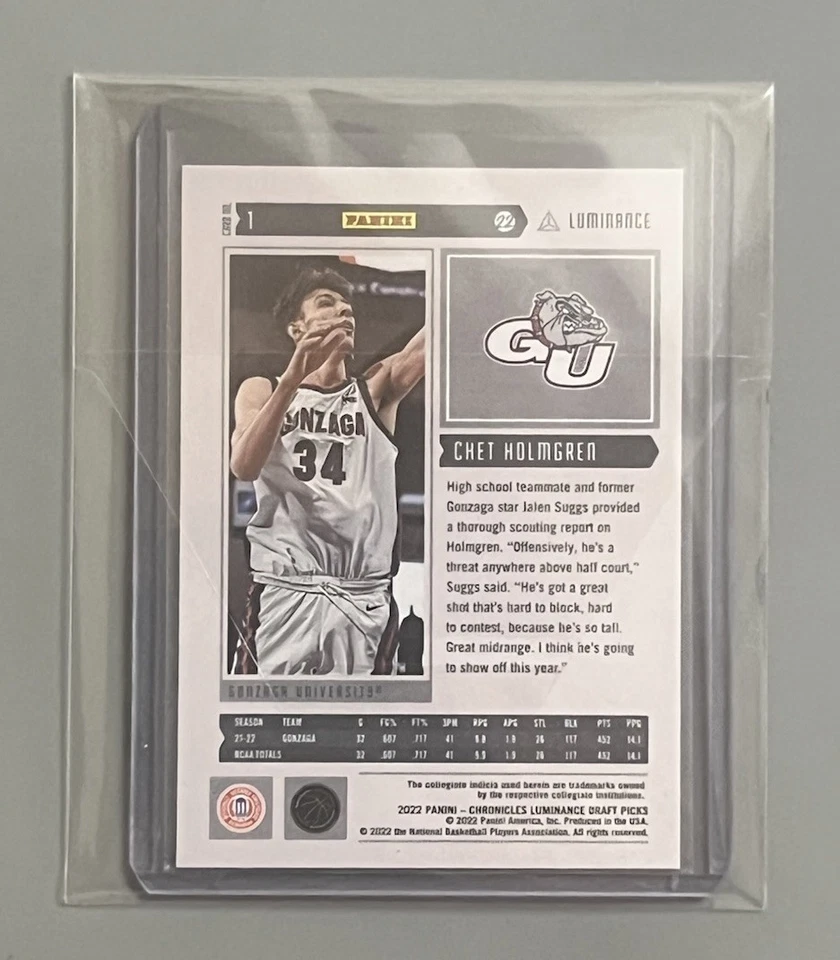 CHET HOLMGREN 🏆 FUTURE NBA HOF/GOAT ✨ROOKIE✨ ¡¡TARJETA!!! Foto 2 de 2