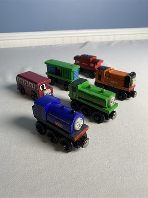 Lot Of Thomas The Train & Friends Wooden Railway 6 Trains, Learning Curve VTG