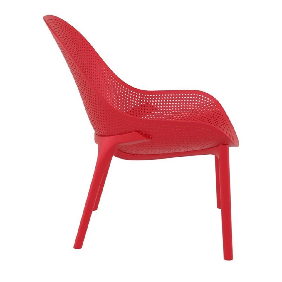 Silla de patio Compamia Sky en rojo (juego de 2) Foto 4 de 4