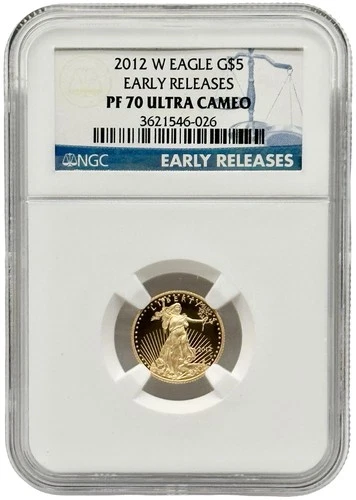 2012-W American Gold Eagle 1/10 oz Proof — photo from the most recent tracked eBay sale