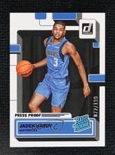 2022 Panini Donruss Rated Rookie Purple Press Proof 72/199 Jaden Hardy #235 g9t