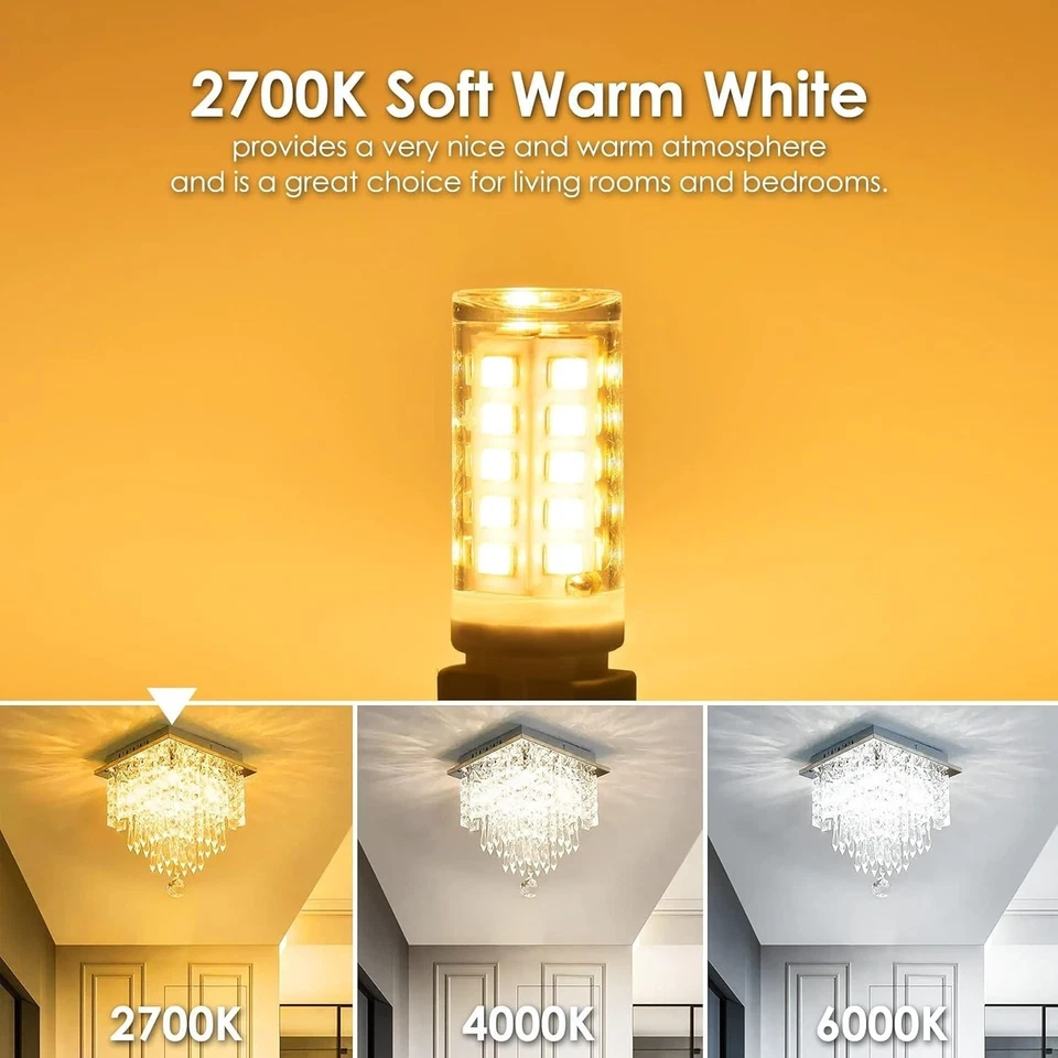 Energy-Efficient Dimmable G9 LED Bulbs, 2700K Soft White - 40W Equivalent, 18Pk - Image 4 of 4