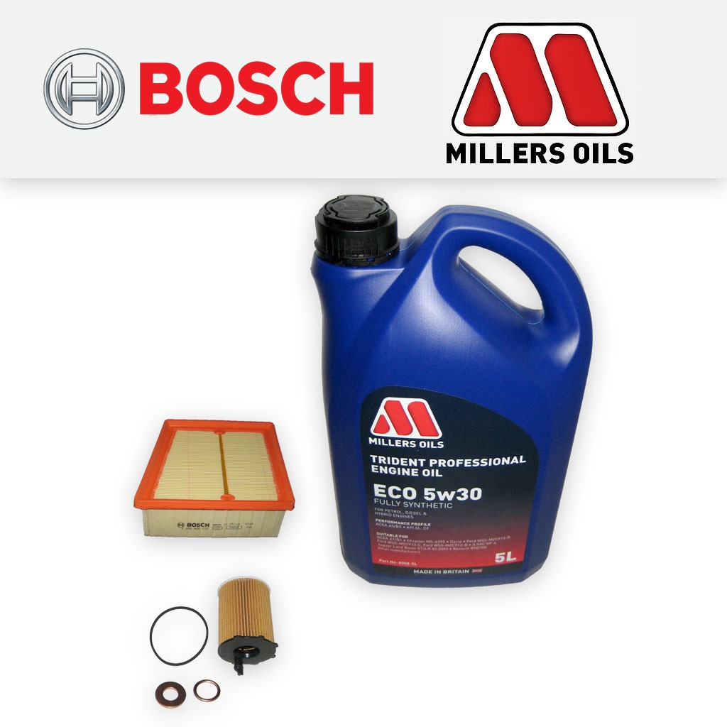 SERVICE KIT for FORD FIESTA MK7 1.5 TDCI OIL AIR FILTERS +5w30 OIL (2012-2015)