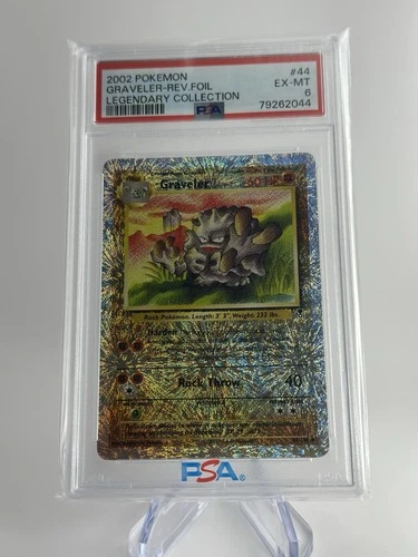 PSA 6 2002 Pokemon TCG Graveler 44/110 Legendary Collection Reverse Holo
