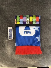 FIFA Officially Licensed Soccer Scarf Blue w/ White  Red Team USA