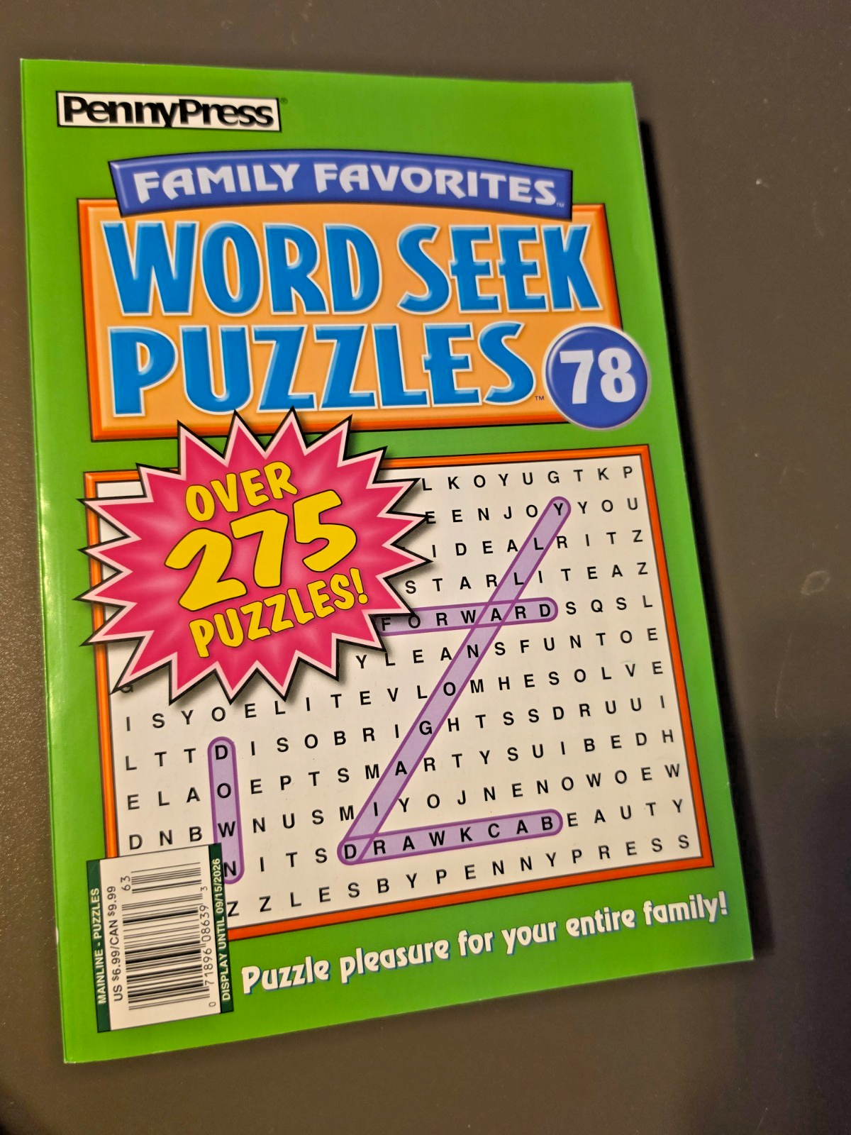 Word Club Family Favorites Word Seek Puzzles by Penny Press - Volume 78 -275 ...