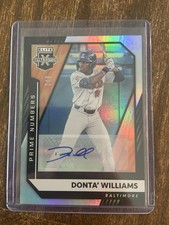 2021 Panini Elite Extra Edition - Donta' Williams Rookie Autograph 1/9 (AU, RC)