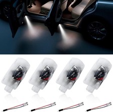 4pc Hd Car Door Logo Projector Light With Led Welcome Door Lights Kit