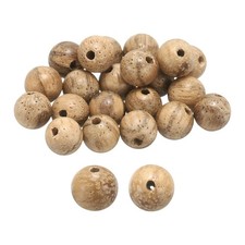 100pcs 6mm Silky Wood Round Polished Wooden Loose Beads for Craft