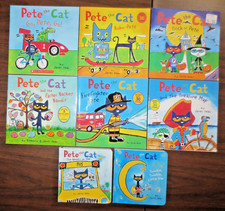 PETE THE CAT Books Lot of 8 By James Dean 2 Board Books  6 Paperback 