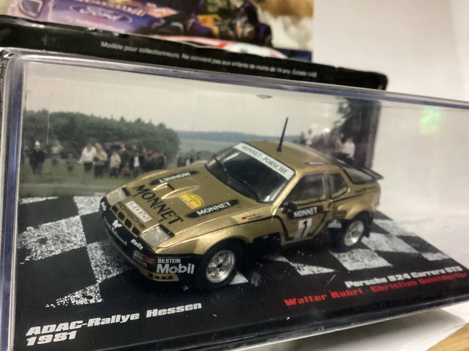 Rally PORSCHE 924 CARRERA GTS  1981  Rally Hessen , die-cast 1/43, Nuova in teca - Immagine 4 di 4