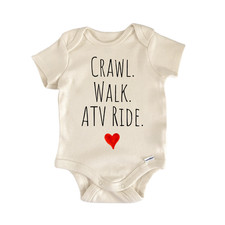 Crawl Walk Atv Ride Newborn Baby Onesie® Bodysuit