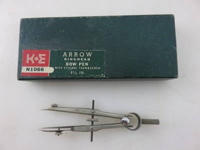 K&E Keuffel Esser N1066 Arrow Ringhead Bow Pen 4.25'' Vintage Germany